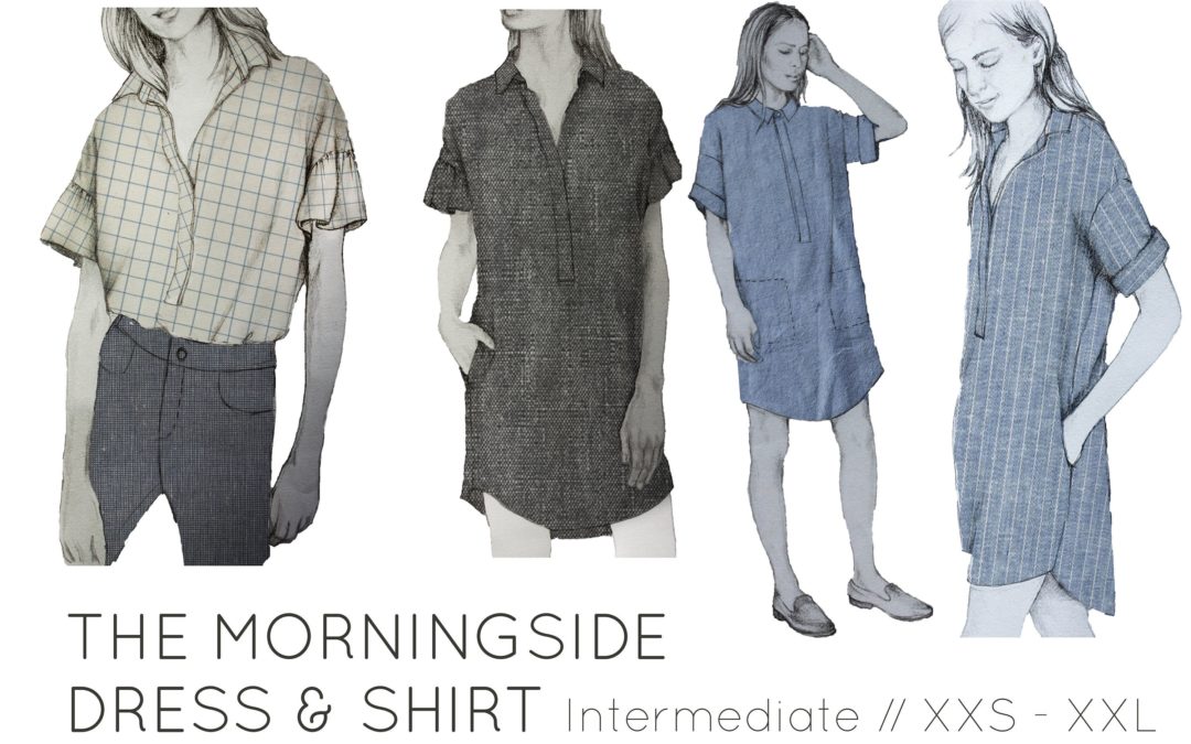 French Navy Morningside Dress & Shirt Sew Along