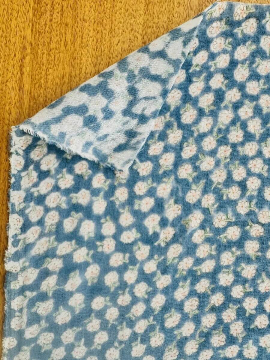Hanauta Double Gauze- Blue - Image 5